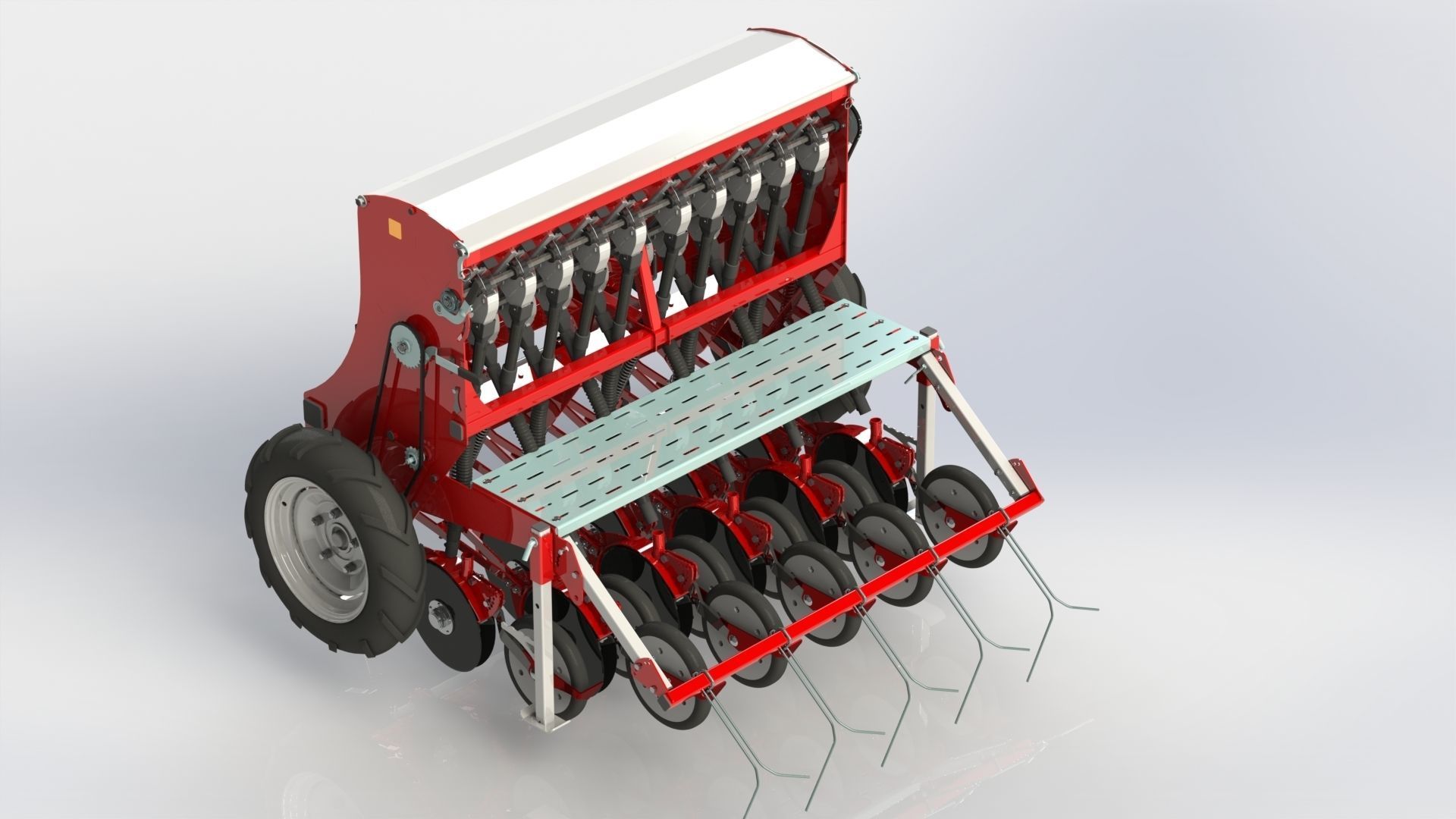 WG 1023 - Mounted mechanical seed drill 3D model_5