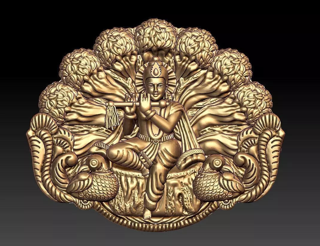 KRISHNA NAGASH PENDENT 3D print model