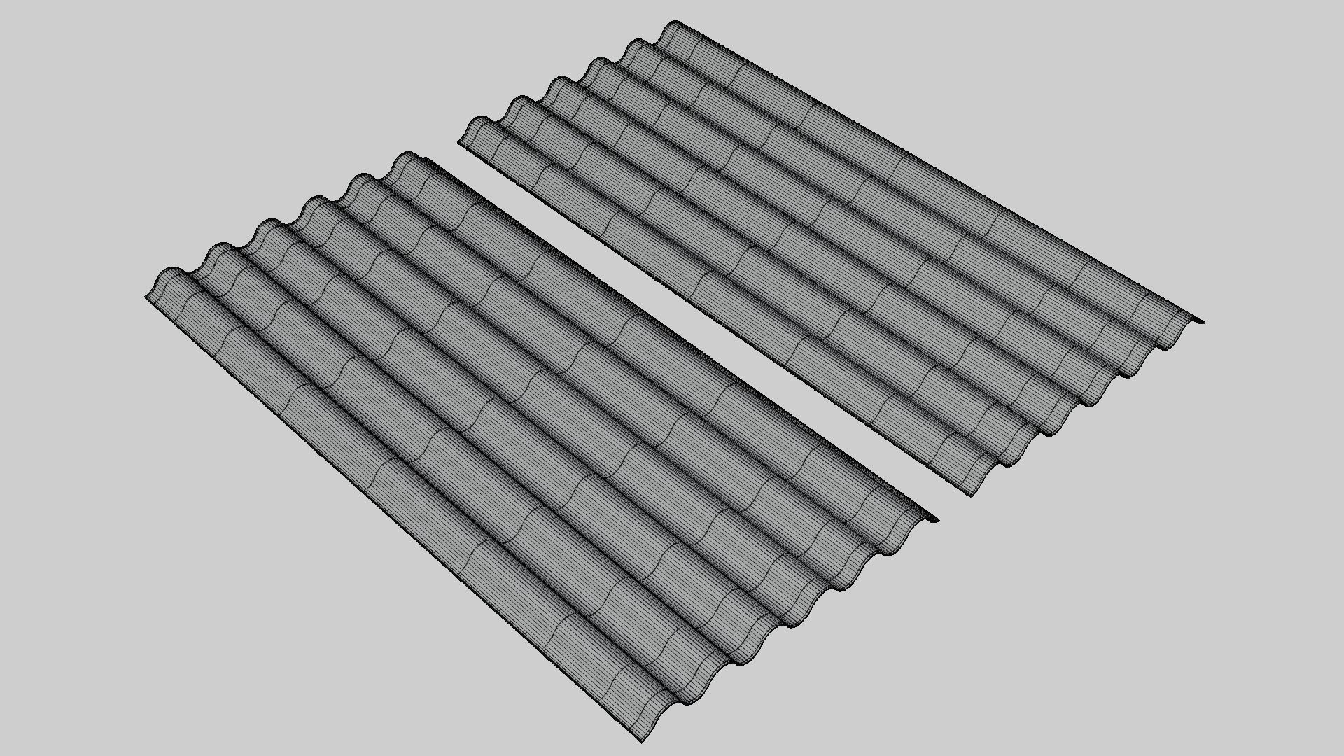 Roof Zinc 3D model_2
