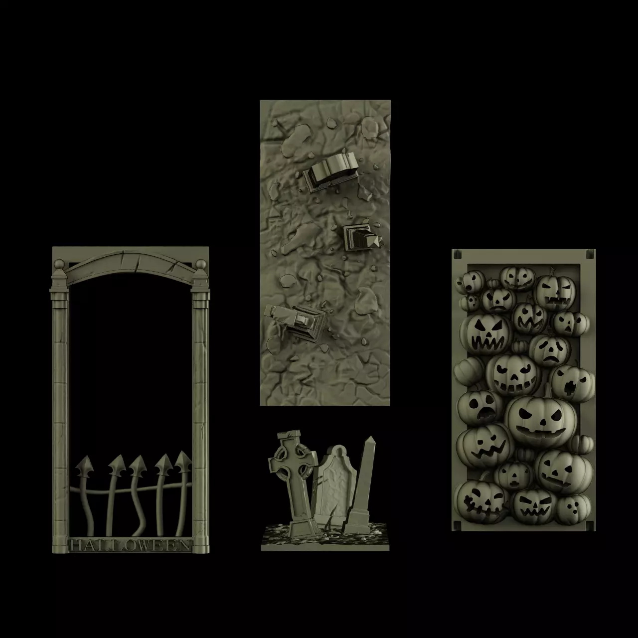 Halloween Bookend 3D print model