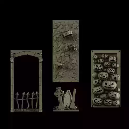 Halloween Bookend 3D print model