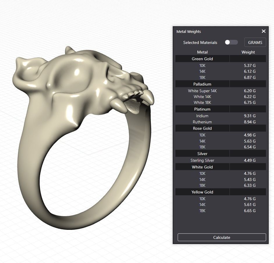 Cat Skull Ring 3D print model_8