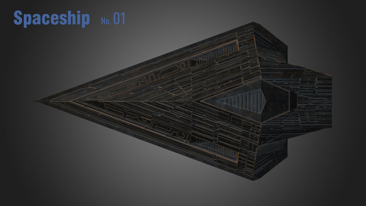 Spaceship 01 3D model_16