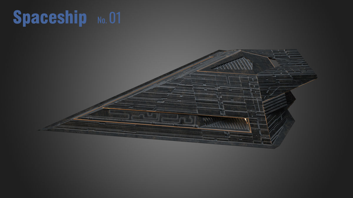 Spaceship 01 3D model_11
