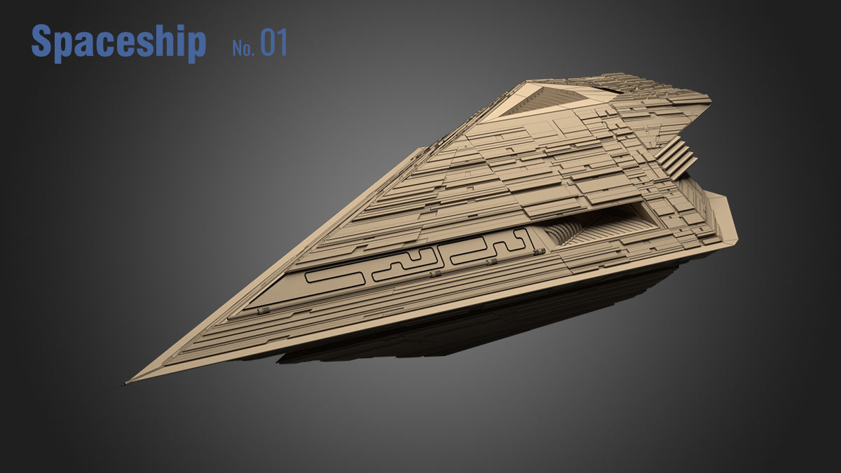 Spaceship 01 3D model_5