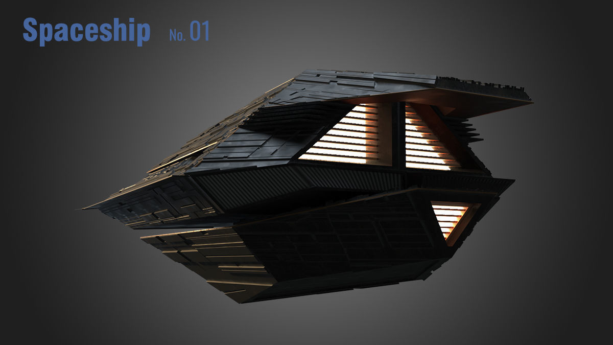 Spaceship 01 3D model_21