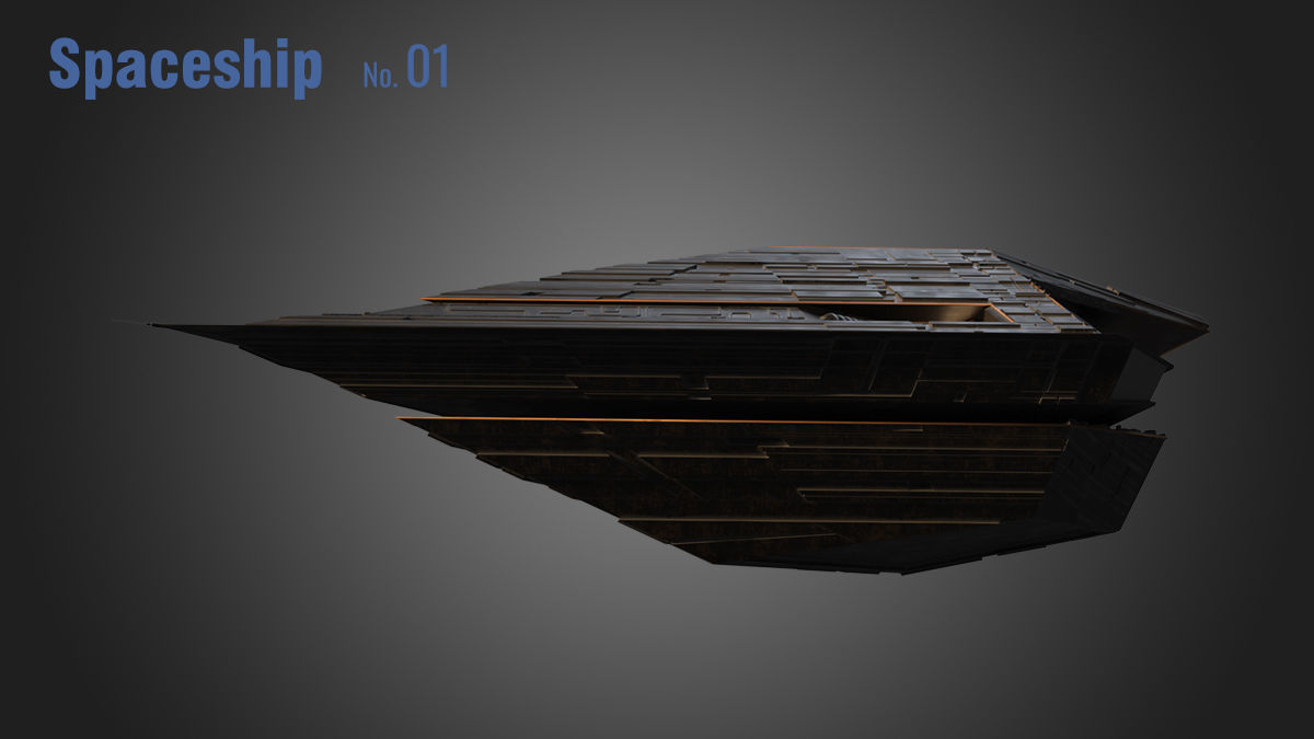 Spaceship 01 3D model_19