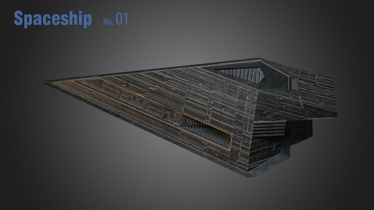 Spaceship 01 3D model_12