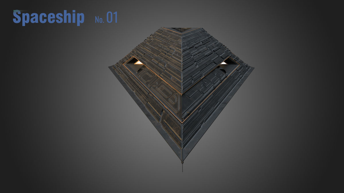 Spaceship 01 3D model_10