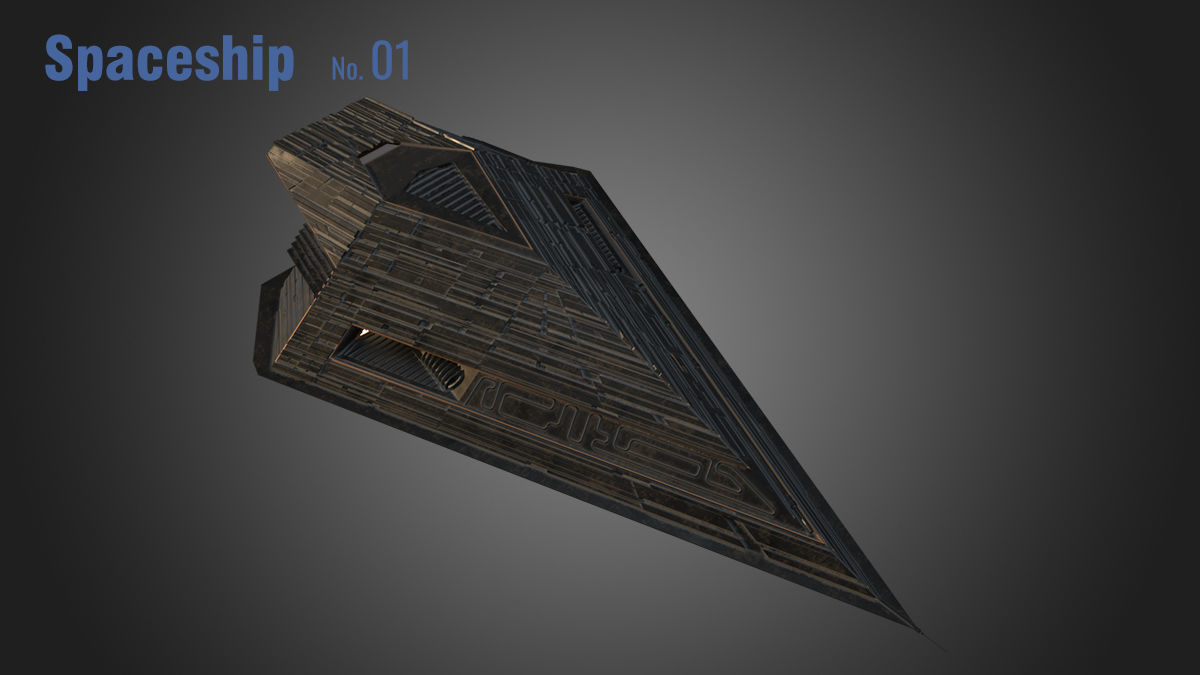 Spaceship 01 3D model_15