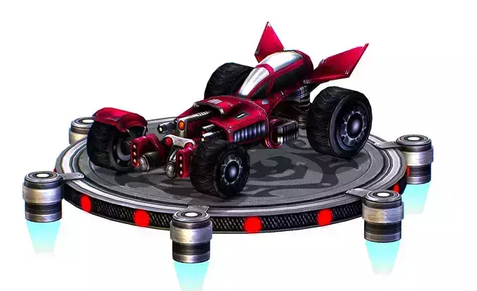 Cartoon Toy AR Racing Car