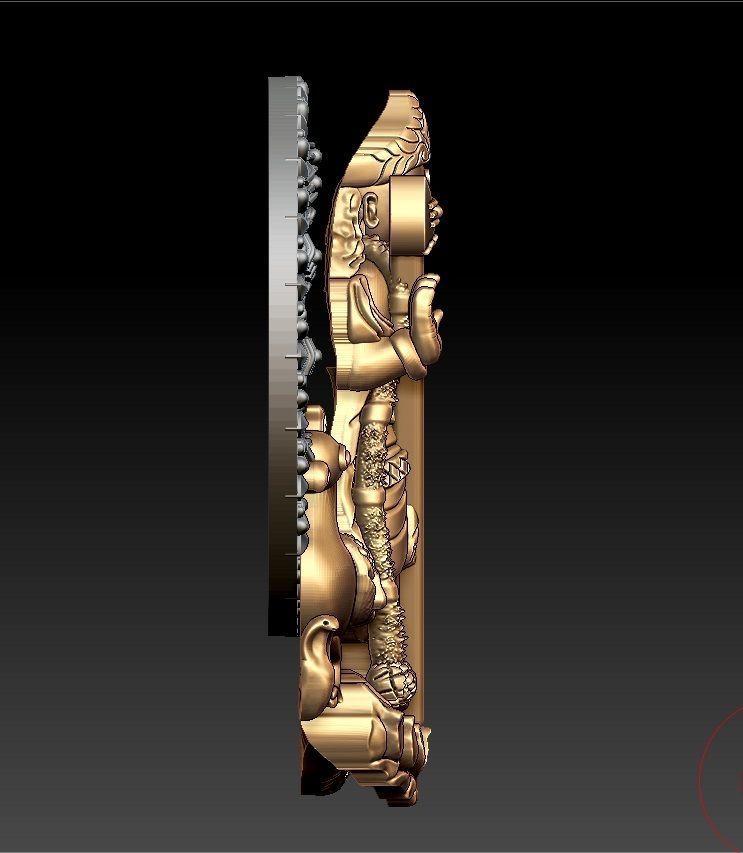 MURUGAN PENDENT 3D print model_3