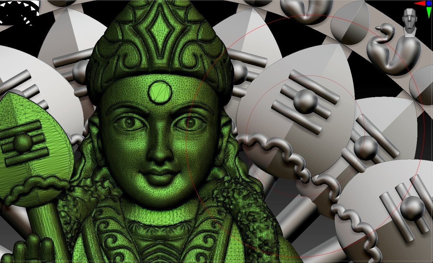 MURUGAN PENDENT 3D print model_4