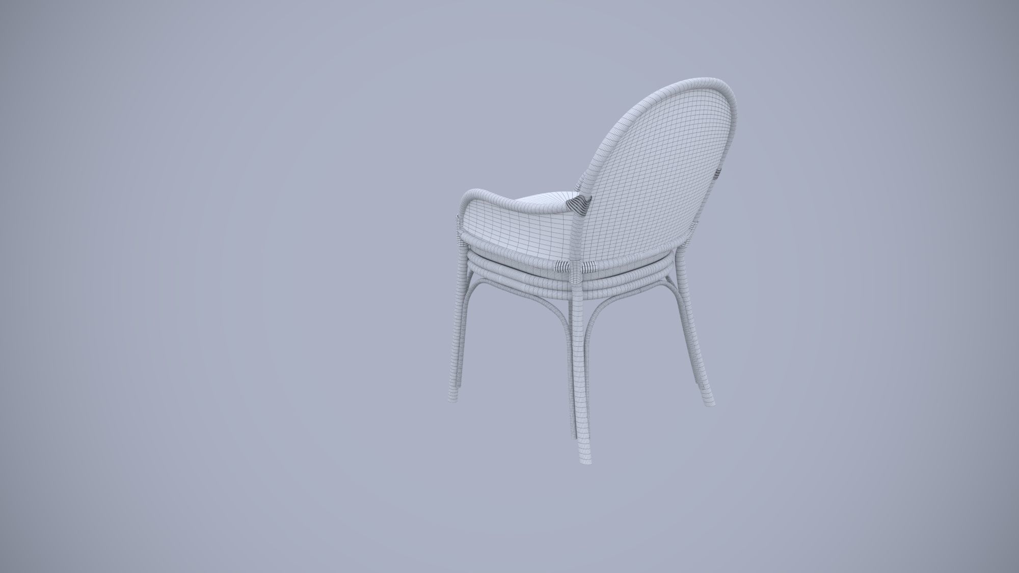 wicker chair 3D model_5