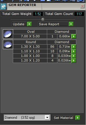 Ring with small Diamond stones 2772 3D print model 3D print model_8