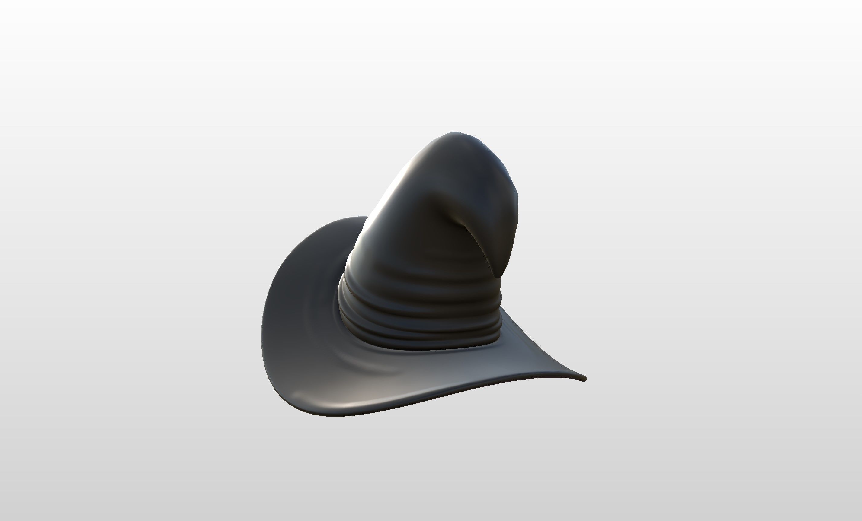 Hat005 Latex Witch Hat 3D model | CGTrader