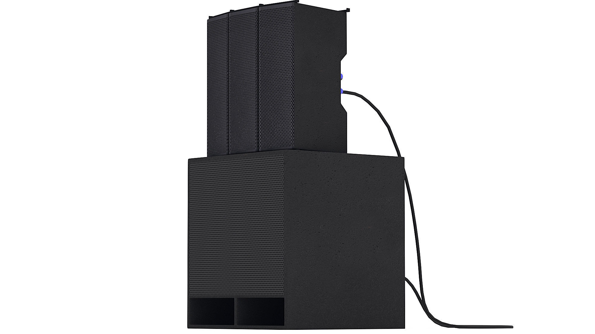 PA Speakers 3D model_4