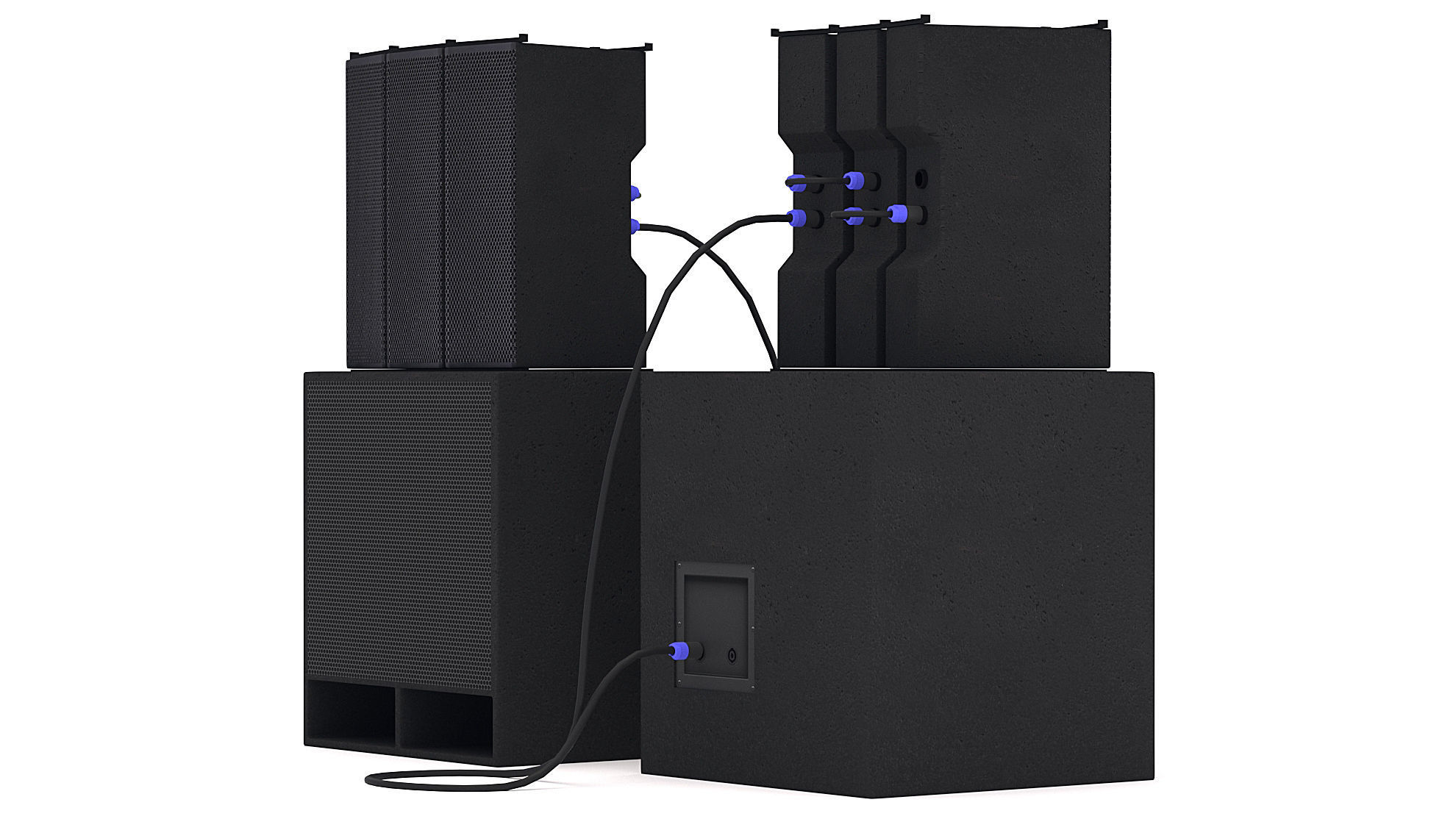 PA Speakers 3D model_6