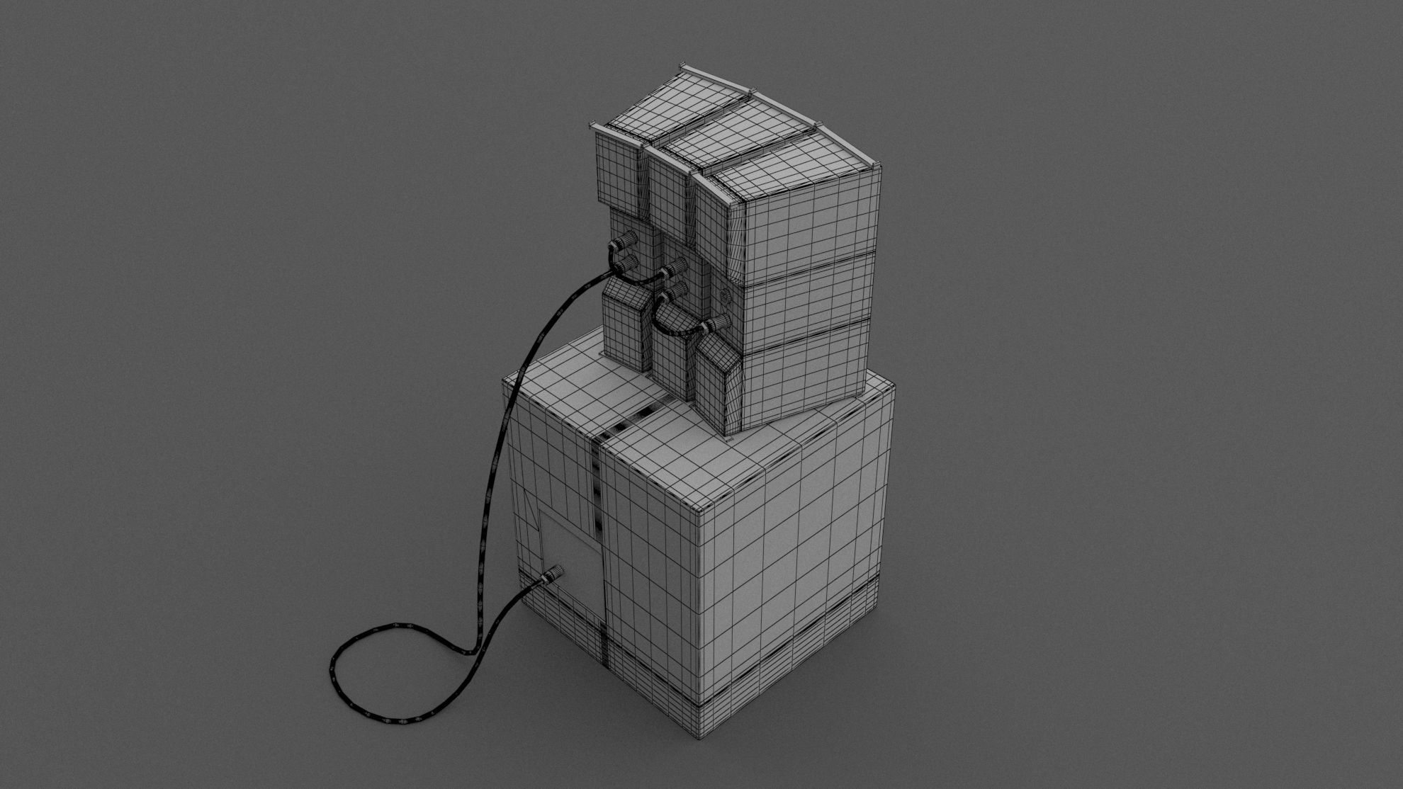 PA Speakers 3D model_9