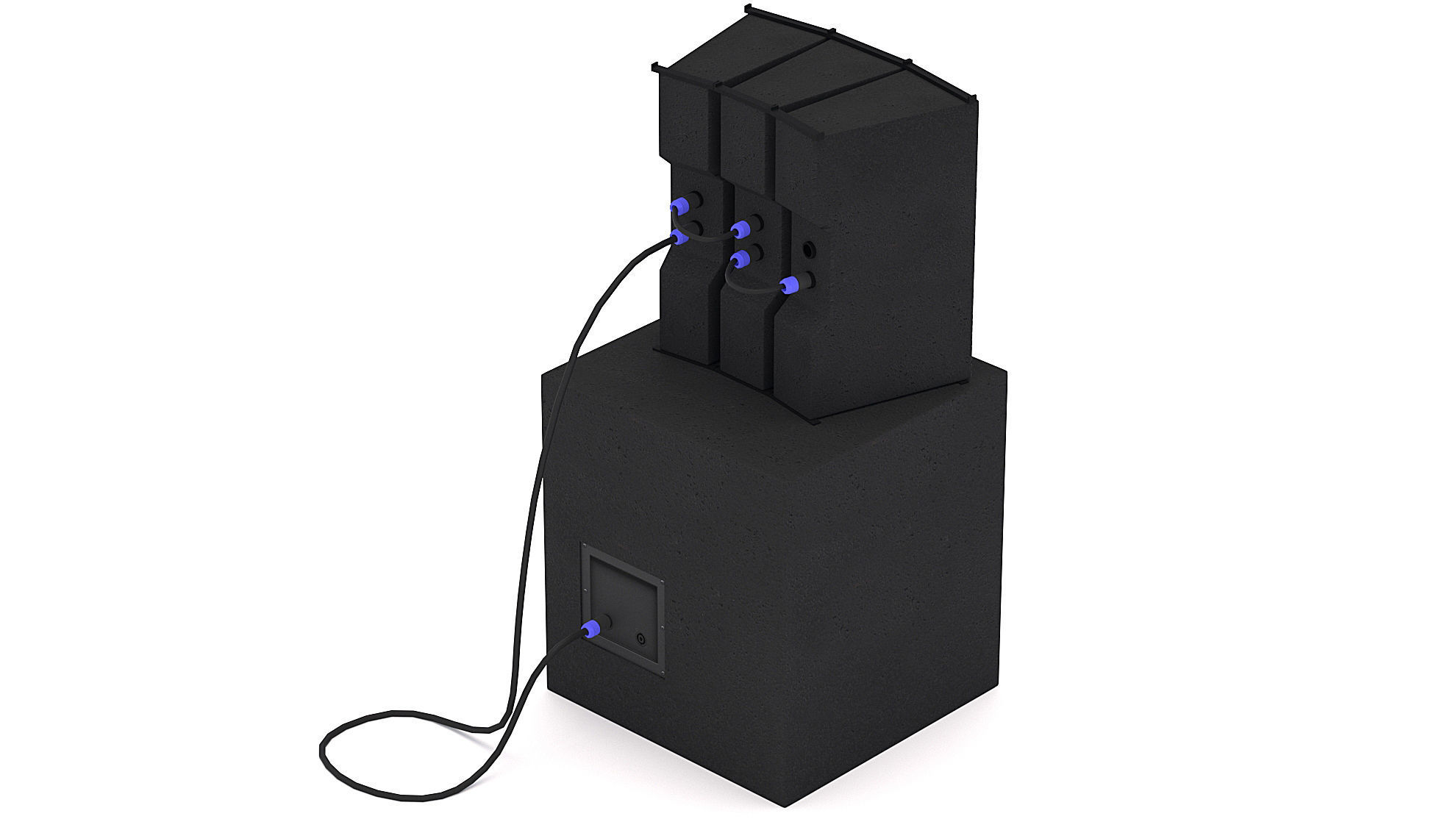 PA Speakers 3D model_3