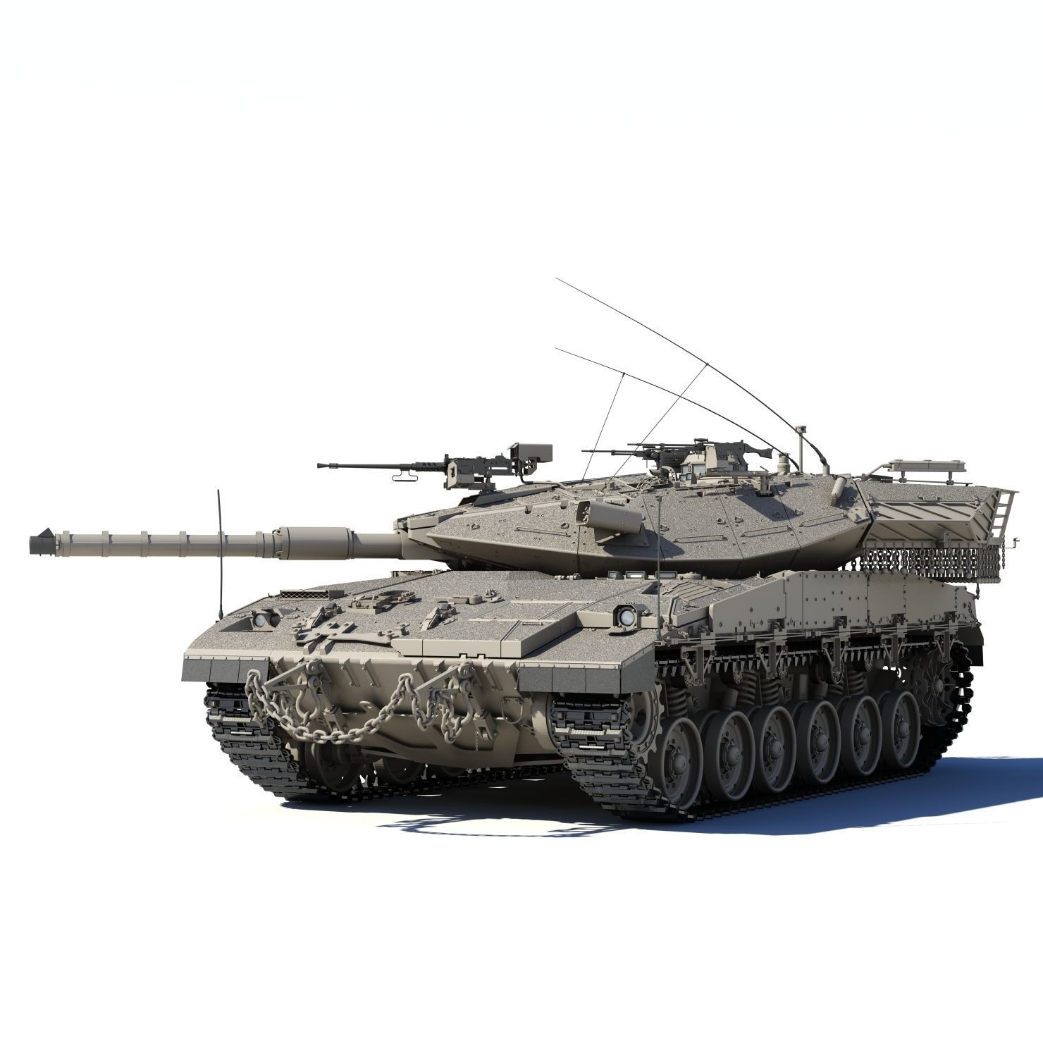Merkava Mk2D 3D model_5