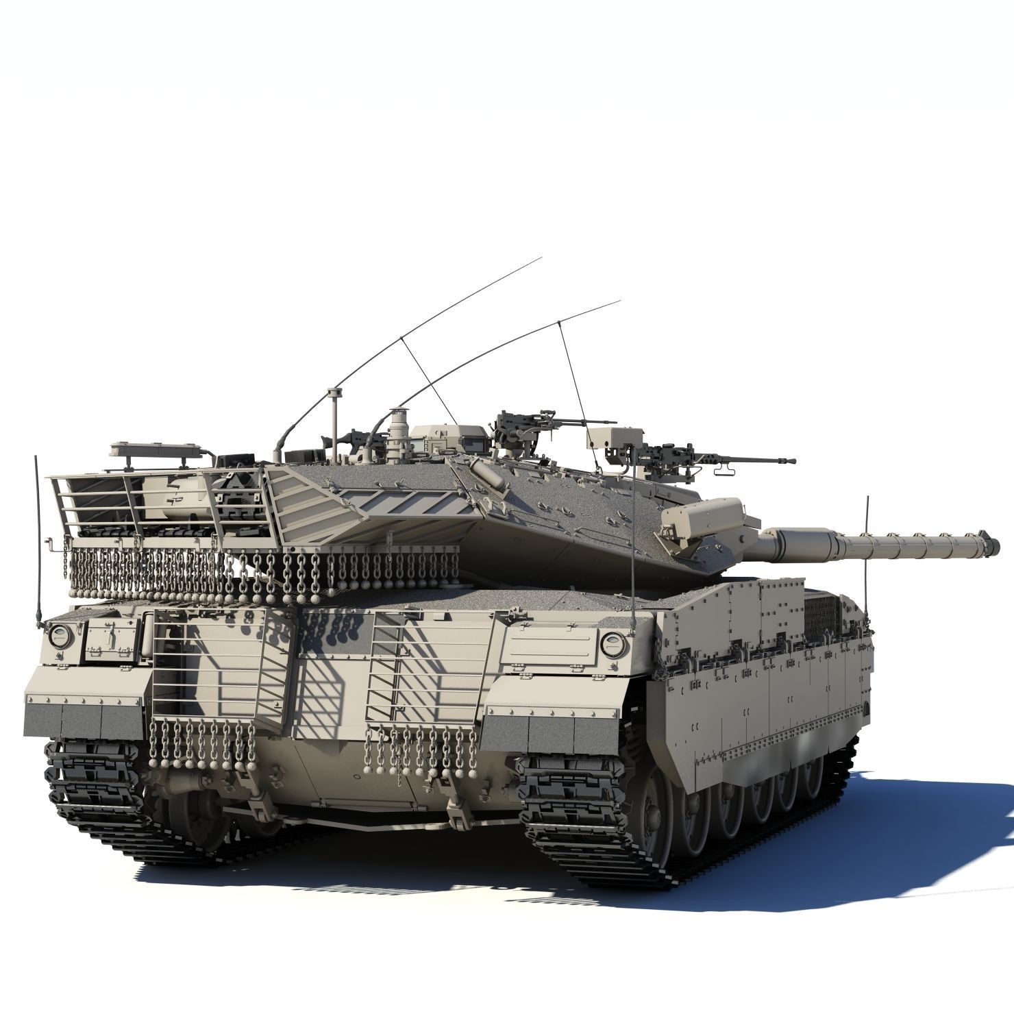 Merkava Mk2D 3D model_14