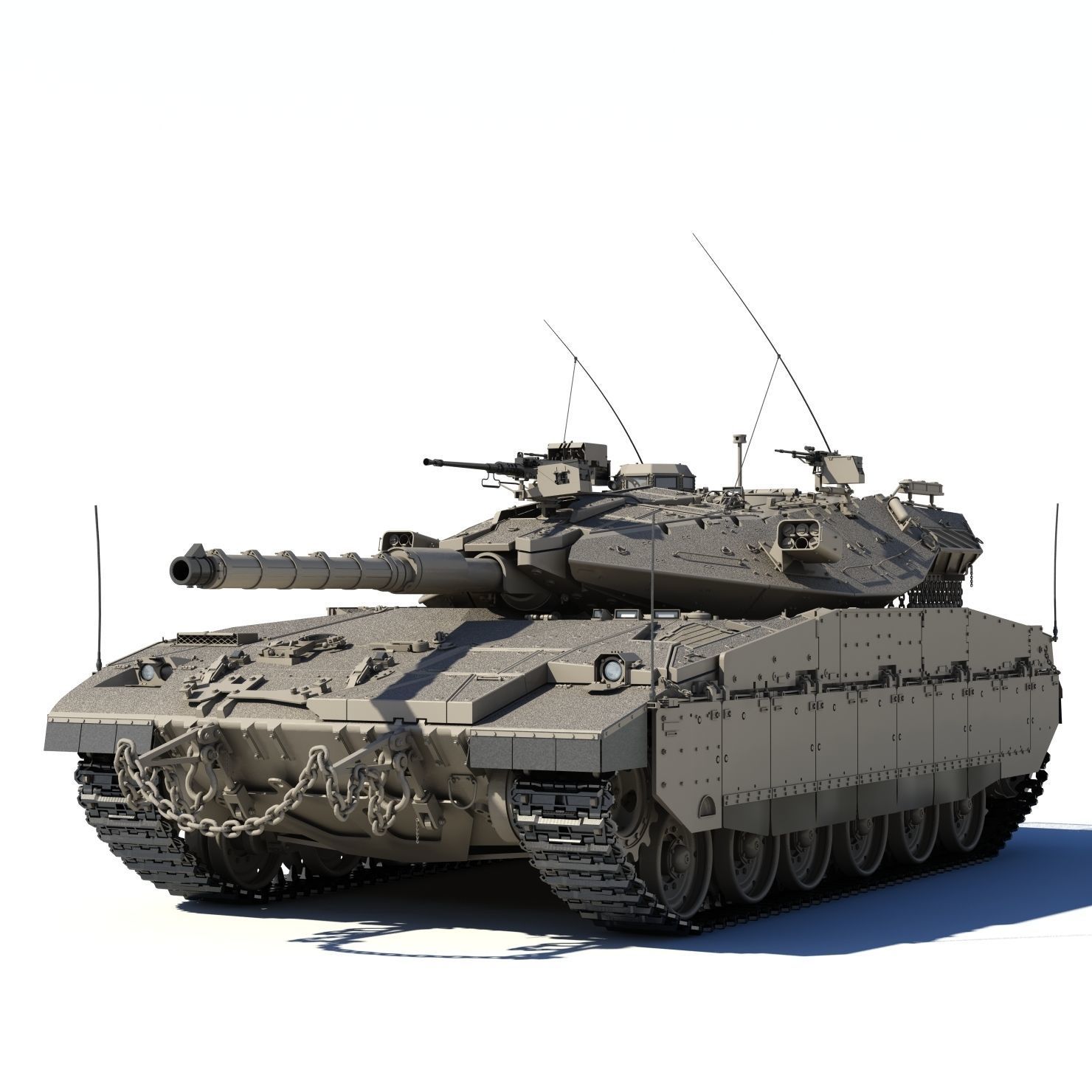 Merkava Mk2D 3D model_3