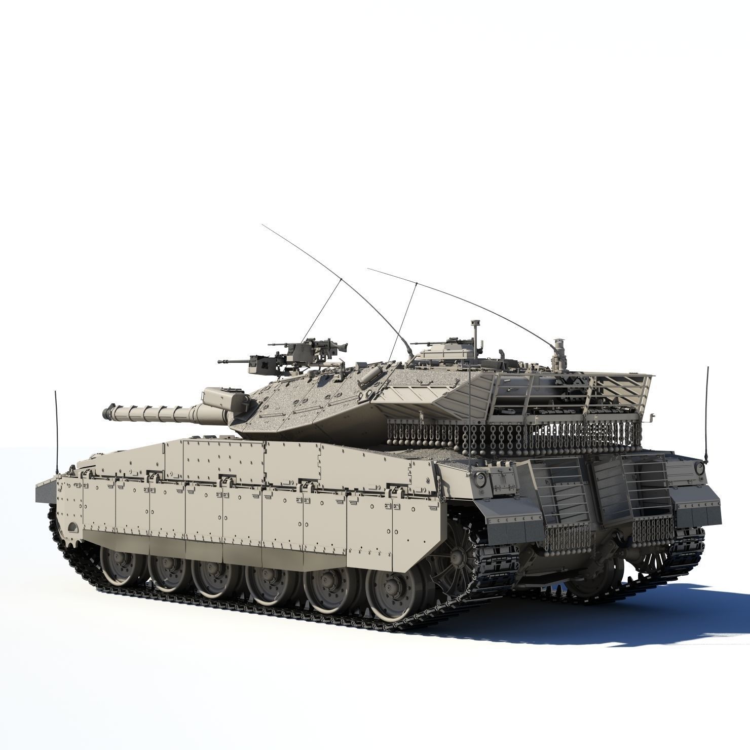 Merkava Mk2D 3D model_12