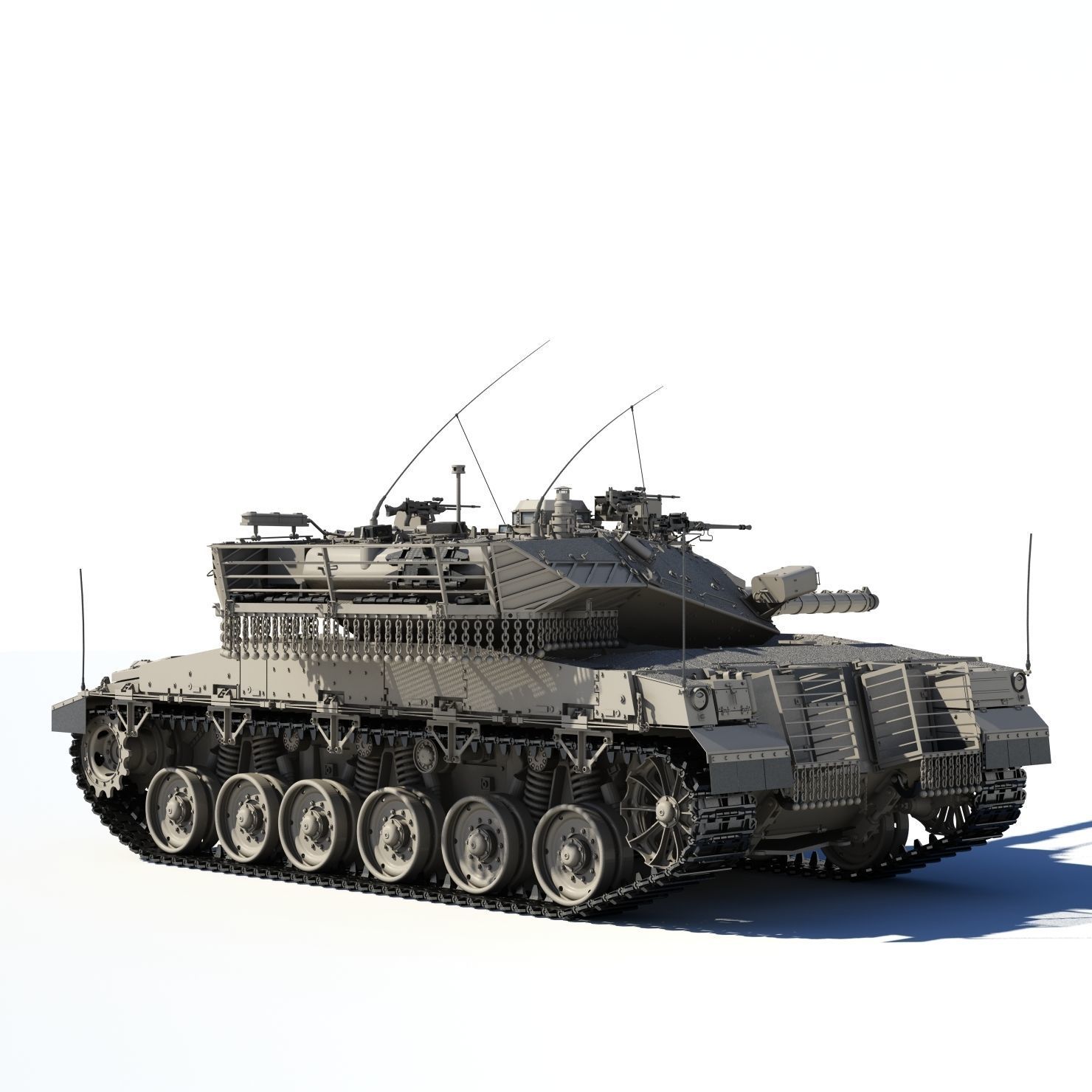 Merkava Mk2D 3D model_13