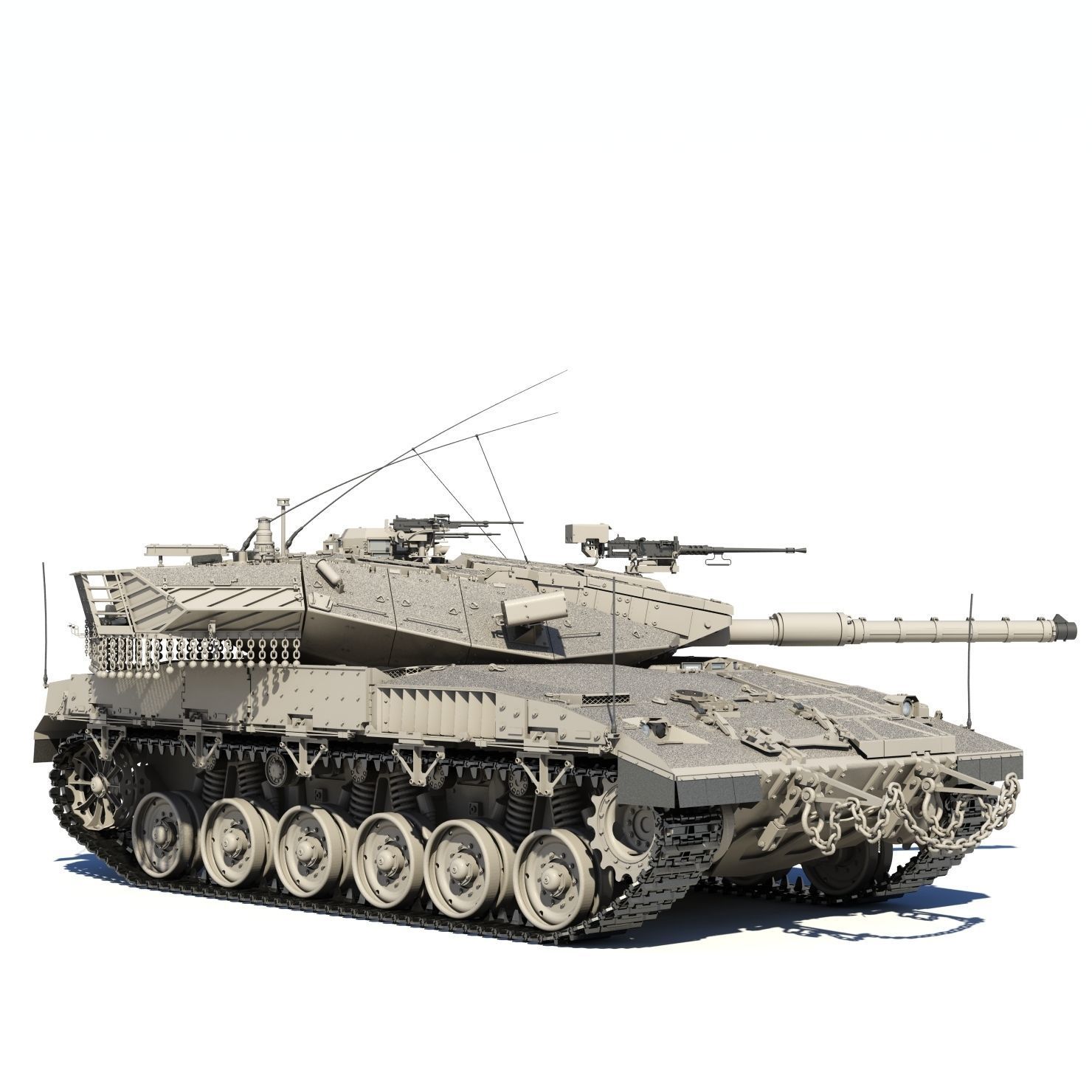 Merkava Mk2D 3D model_11