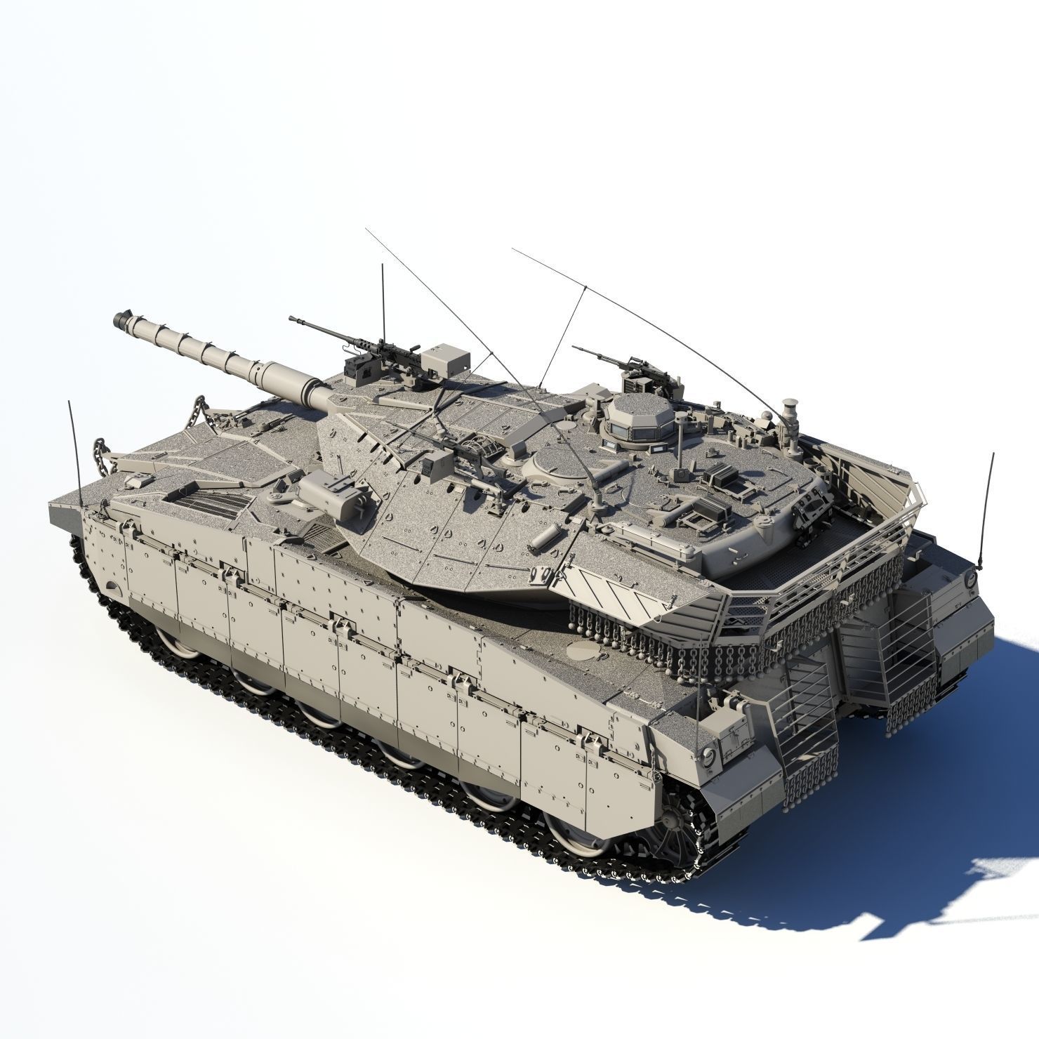 Merkava Mk2D 3D model_16