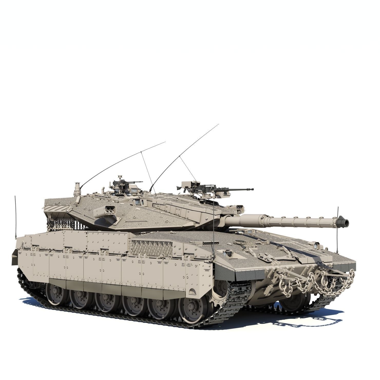 Merkava Mk2D 3D model_10