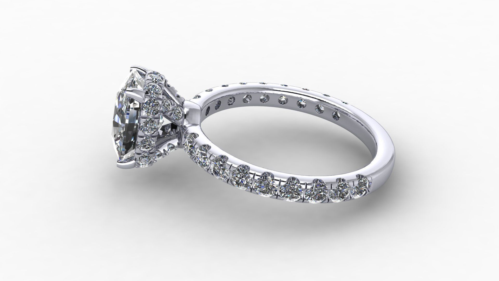 ring diamod 5861 3D print model_11