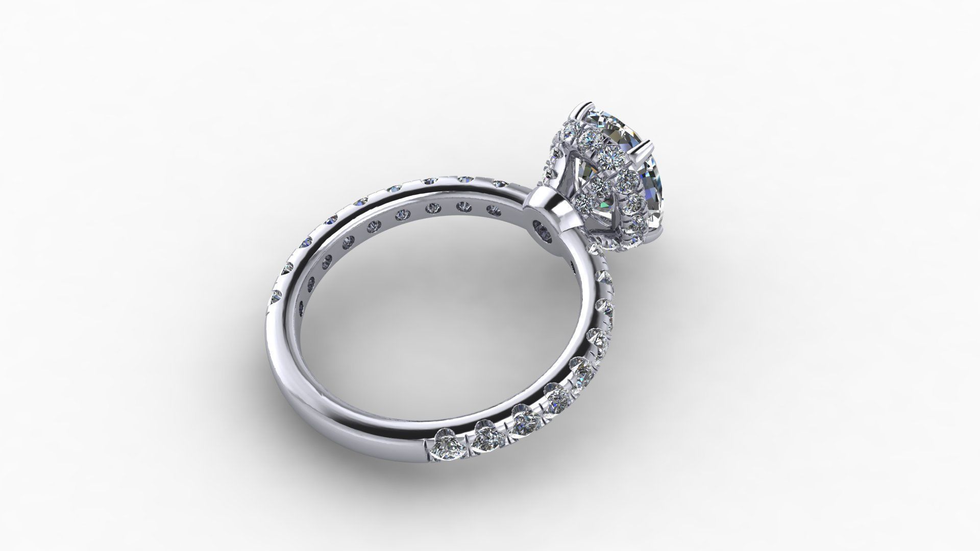 ring diamod 5861 3D print model_12