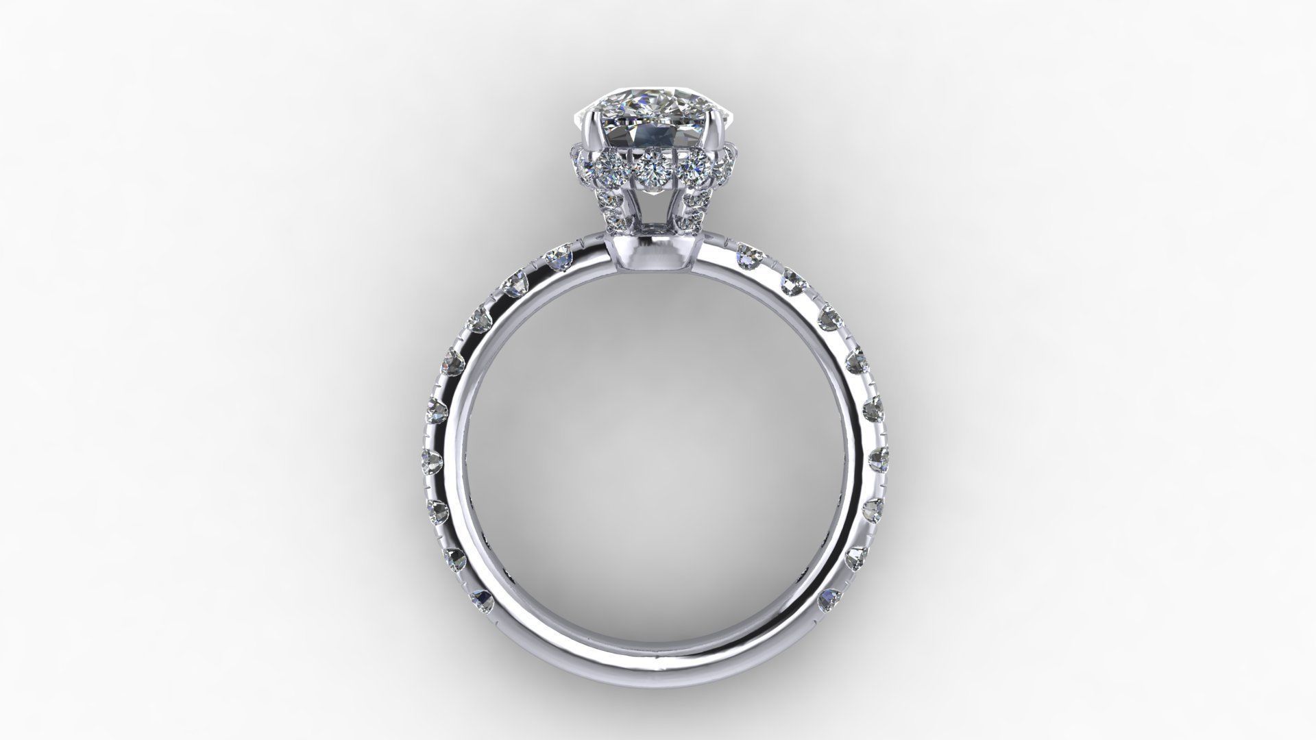 ring diamod 5861 3D print model_8