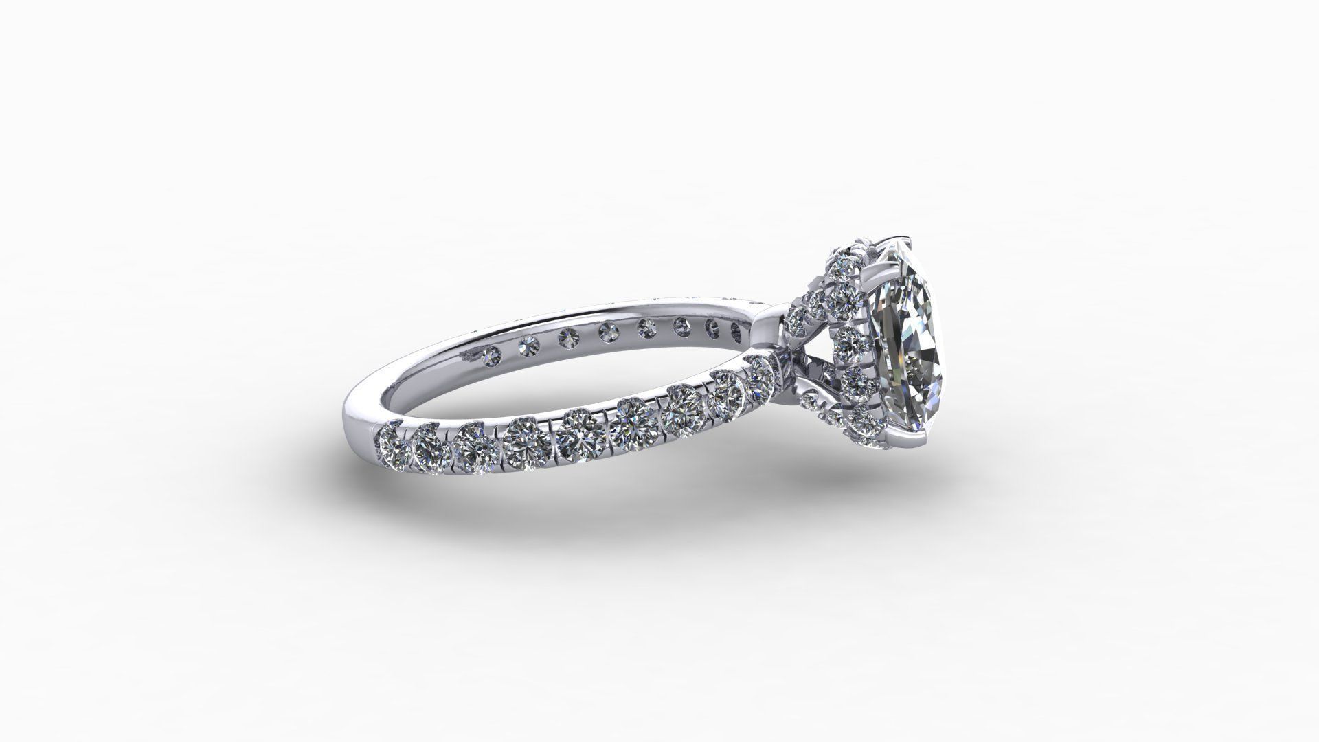 ring diamod 5861 3D print model_10