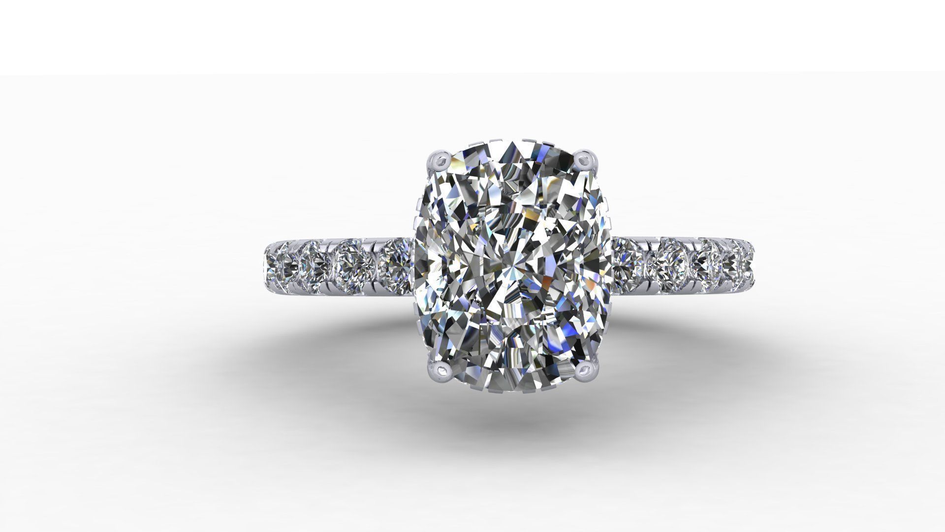 ring diamod 5861 3D print model_6