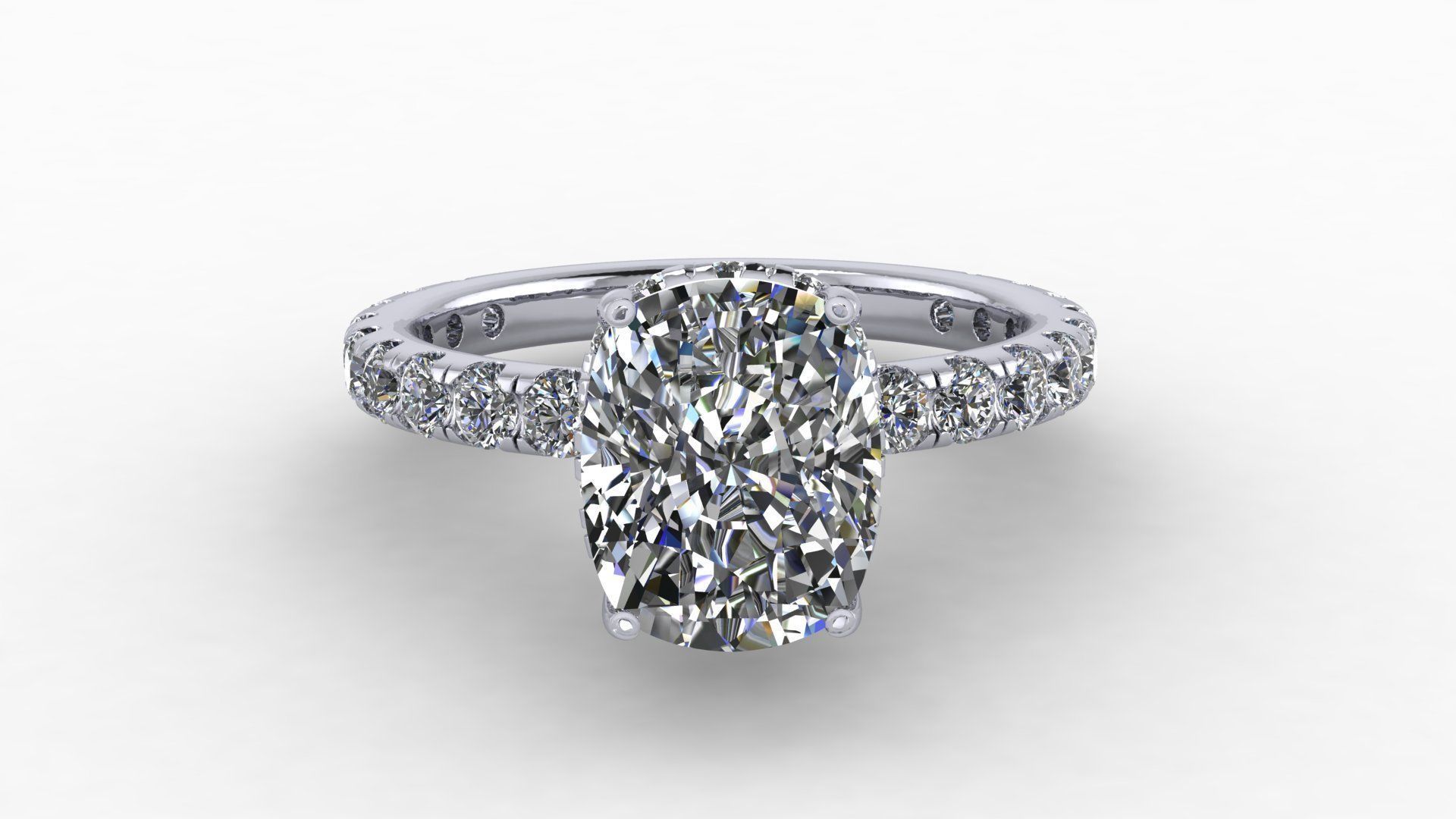 ring diamod 5861 3D print model_5