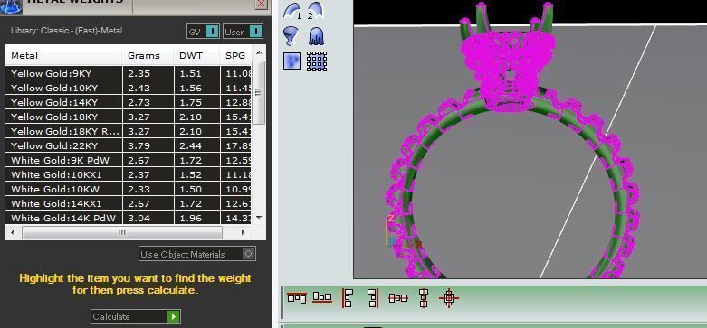 ring diamod 5861 3D print model_3