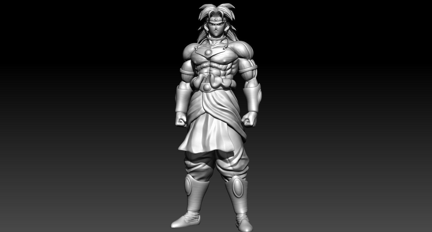 Broly classic 3D print model_7