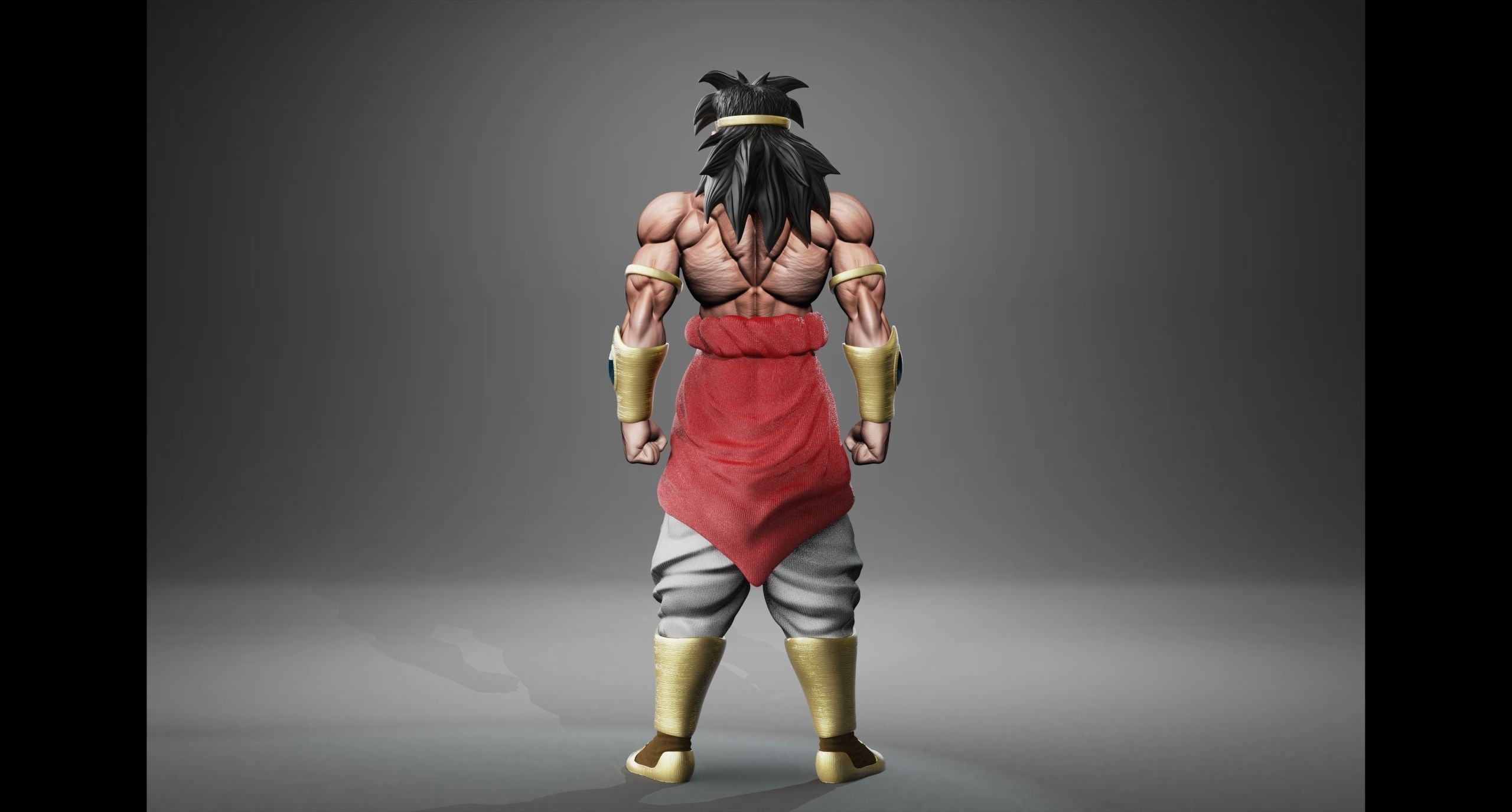 Broly classic 3D print model_1