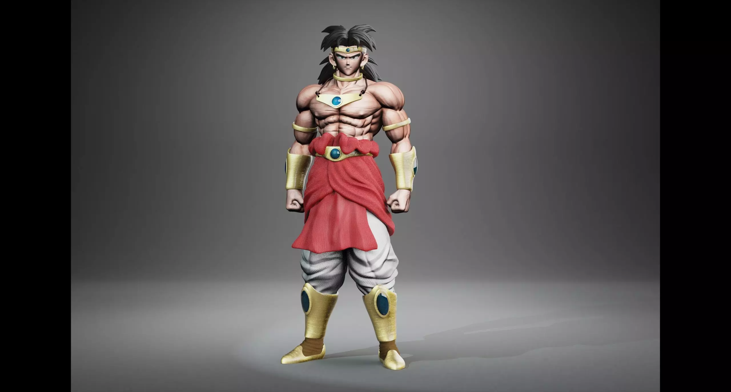 Broly classic 3D print model_0