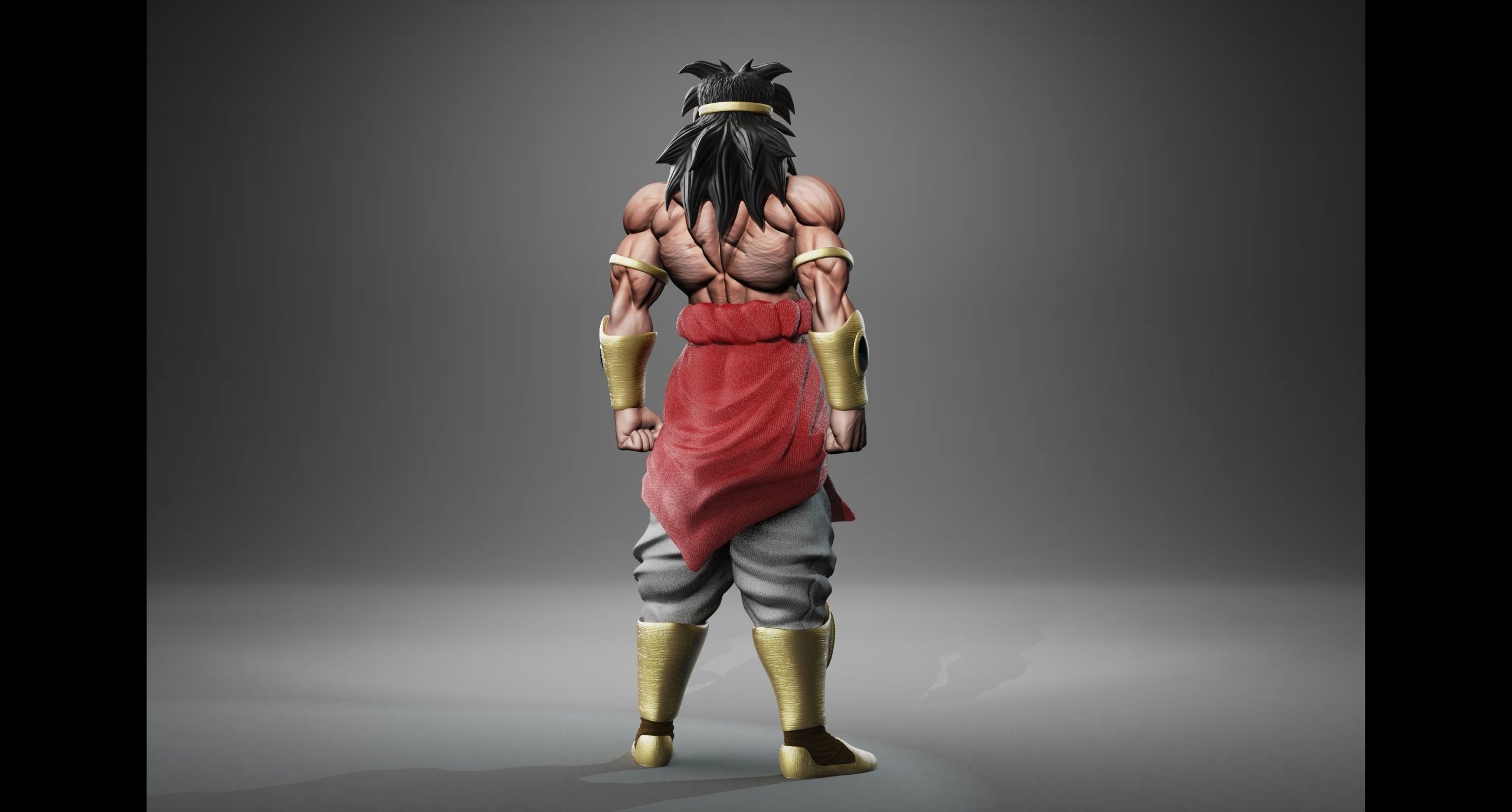 Broly classic 3D print model_5