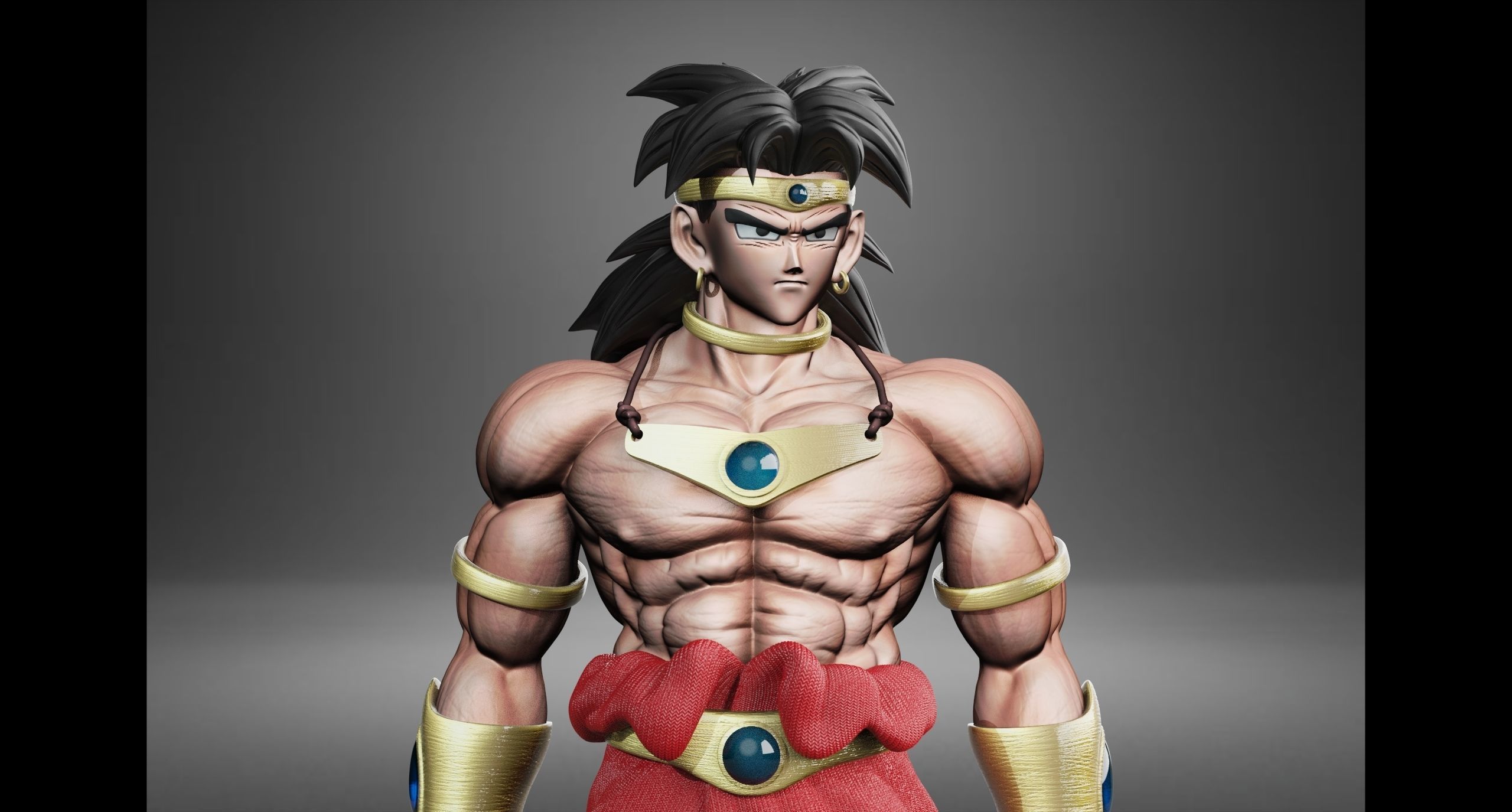Broly classic 3D print model_4