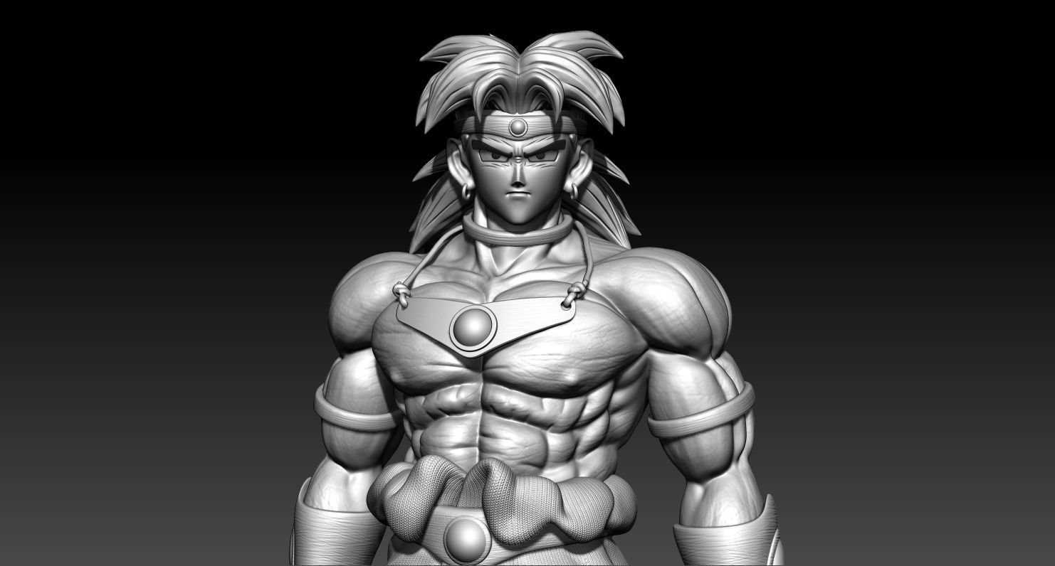 Broly classic 3D print model_9