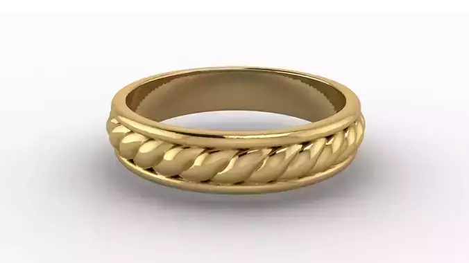 braided wedding band