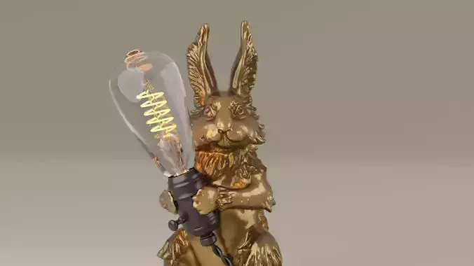 3d figurine of a rabbit for 3d printing 3D print model