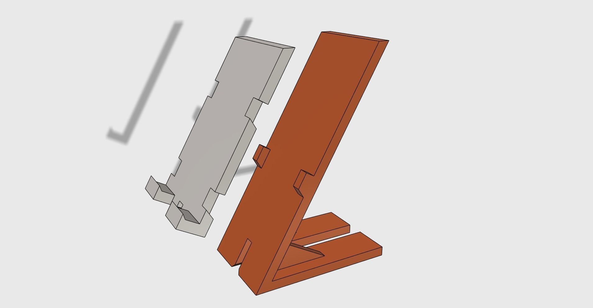 Phone stand holder adjustable easy print 3D print model_8