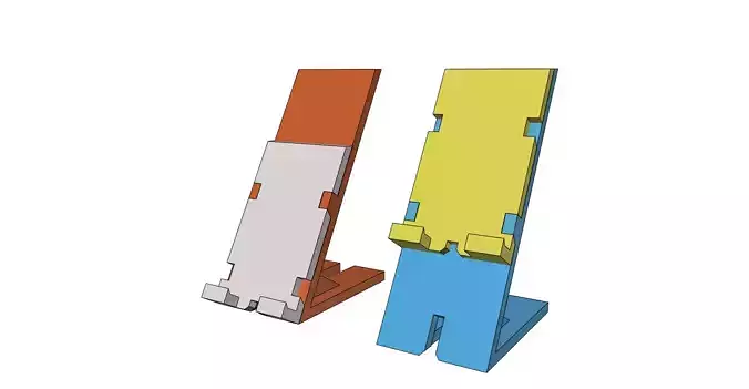 Phone stand holder adjustable easy print