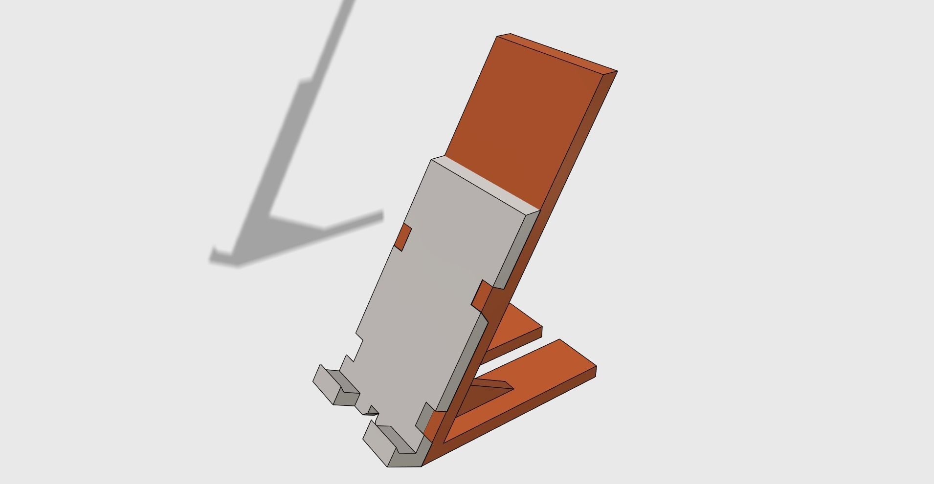 Phone stand holder adjustable easy print 3D print model_9